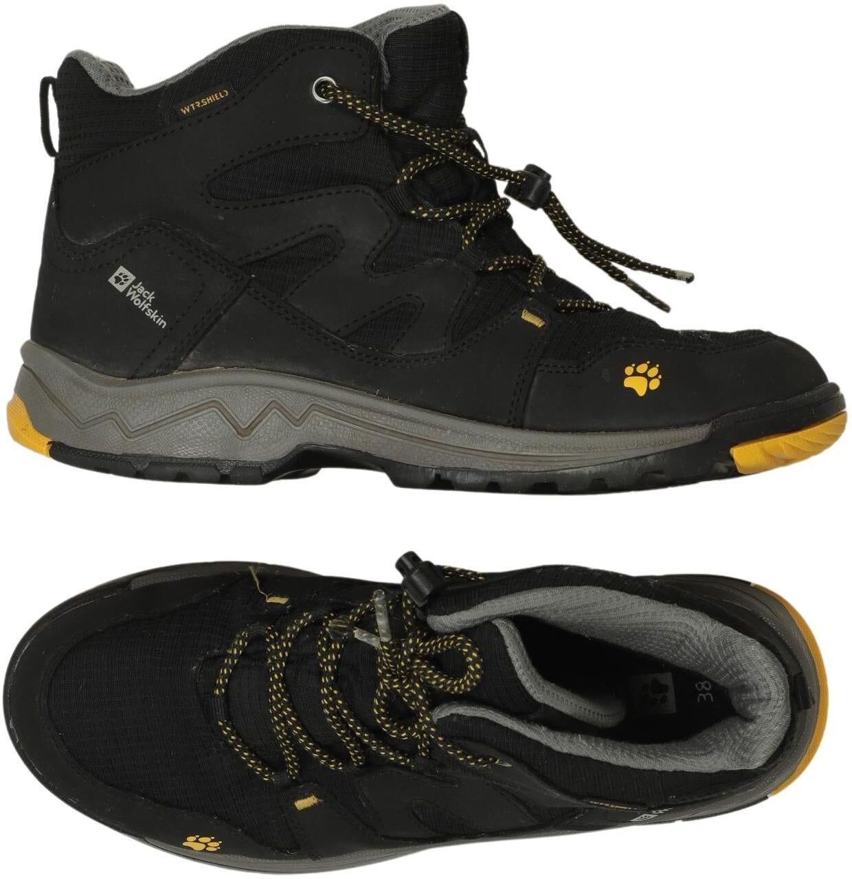 Jack Wolfskin Herren Stiefel, Schwarz, Gr. EU 38, Kunstleder - Second Hand