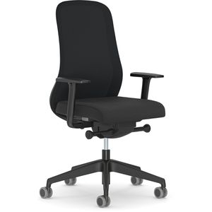 Nowy-Styl Bürostuhl Souly, schwarz, Stoff / Netz, belastbar bis 110 kg