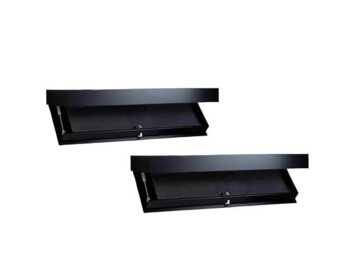 GBMITING Wandboard mit Geheimfach,Regal mit Geheimfach Geheimfach, schwebendes Regal mit verstecktem Fach, Aufbewahrungslösung, for Wohnzimmer oder Büro(Black,2PCS)