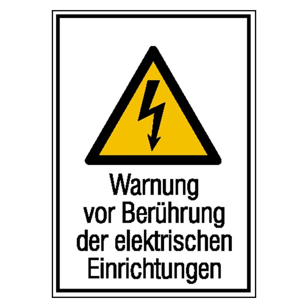Wolk Warn-Kombischild Achtung Folie selbstklebend B x H 131 mm 185 (21.1246)