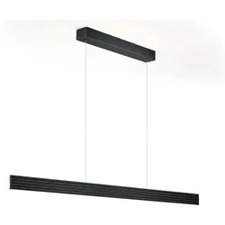 Knapstein LED Pendelleuchte FARA-92, 43W 2200-3000K 5150lm, CRi >90, mit Wechsel-Linse + Gestensteuerung, verstellbar, schwarz GKS-51.507.07