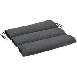 Sitzkissen Dubai von Brafab aus Leinenpolyester, modern, mit Bändern, anthrazit, 43x43x4 cm