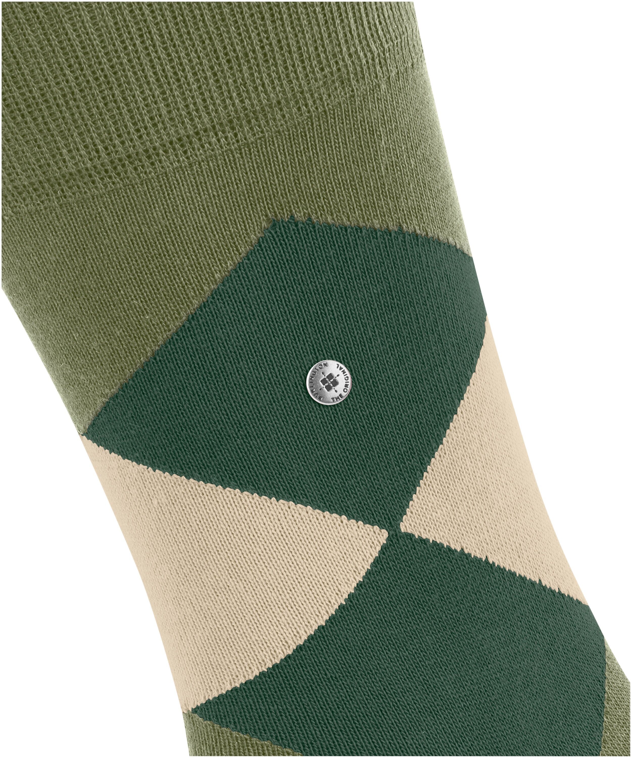 Socken BURLINGTON "Clyde", Herren, Gr. 40, salvia, Baumwollmischung, Argyle-Muster, Socken Socken, Einheitsgrösse 40-46, modernes Argyle-Muster, Burlington-Clip salvia 40