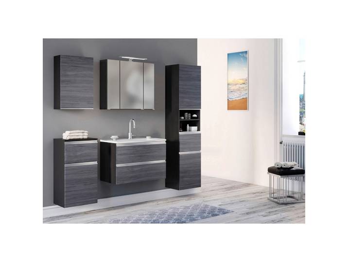 Badezimmer Arezzo Silber/Eichefarbe
