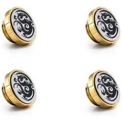 Bitspower Artemis Verschlussstopfen G1/4 Zoll, 4er Pack - Stardust Gold, Wasserkühlung Komponenten Zubehör, Gold