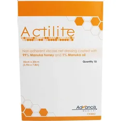 Actilite 10x20cm Honig-Wundauflage 10 ST