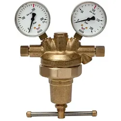 Leitungsdruckregler 200 bar, inkl. Manometer, G 1/4" I, 1 - 100 bar
