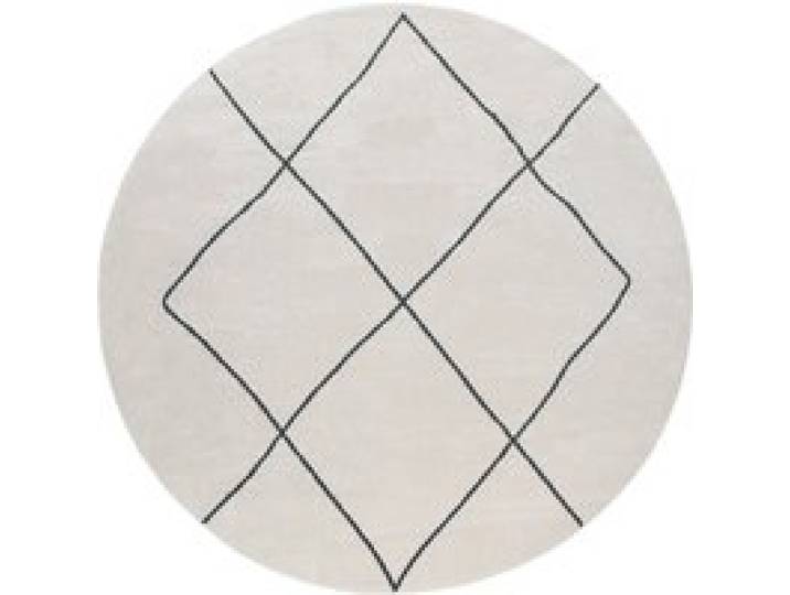 Tapis Hilal blanc 200 cm rond