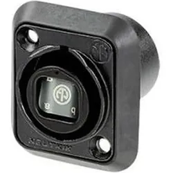 Neutrik OpticalCON Quad Chassis Connector, Elektronikkabel + Stecker, Schwarz