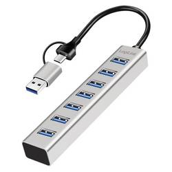 LogiLink UA0441 USB-Hub 7 Port USB-A USB 3.0 5 GBit/s Aluminium UA0441