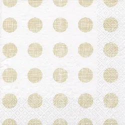 ti-flair 20 Servietten Papier 33x33cm 3-lagig - hochwertige Einweg Papierservietten Punkten Motiv Geburtstagsservietten Hochzeitsservietten Motivservietten