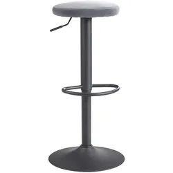 WOHNLING Barhocker WL6.200 Samt dunkelgrau