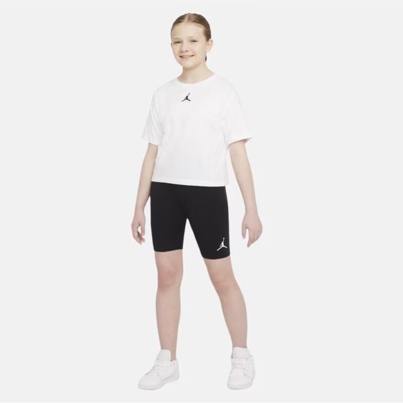 Jordan Essentials Jumpman Pantalones Cortos De Ciclismo Cintura Alta Negros Para Niñas Negro 14 Niña
