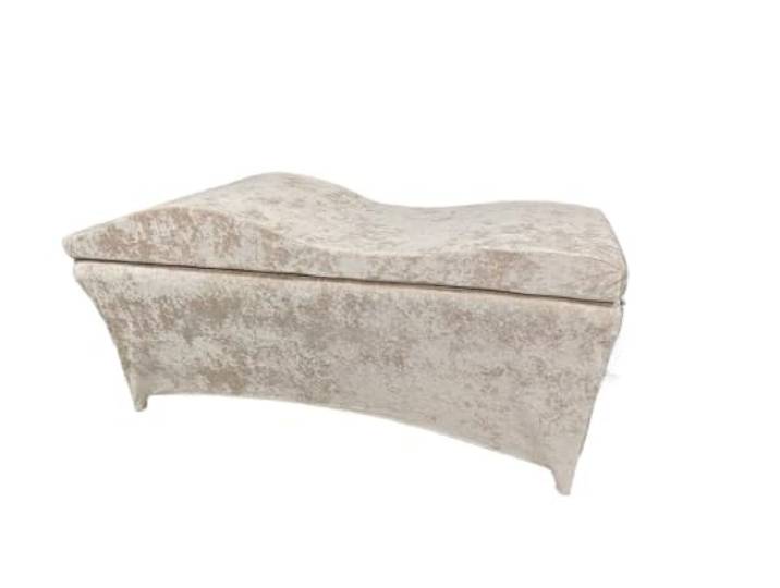 WEOKDFHA Gebogene Matratzenauflage Schönheitssalon Gebogene Verlängerung Wimpernbettauflage Samt Massagetisch Wimpernmatratze Bett for(Brown Set)