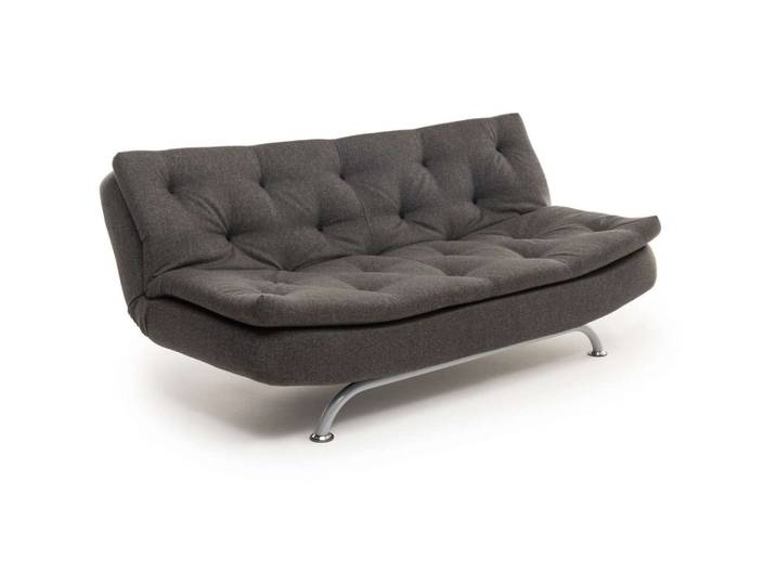 Bettsofa Rivo Dunkelgrau Stoff B 185 T 98 cm - Bettsofa