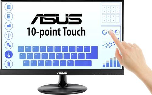 Asus VT229H Touchscreen-Monitor EEK: F (A - G) 54.6 cm (21.5 Zoll) 1920 x 1080 Pixel 16:9 5 ms HDMI, VGA, USB-A (USB 2.0), Kopfhörer (3.5 mm Klink