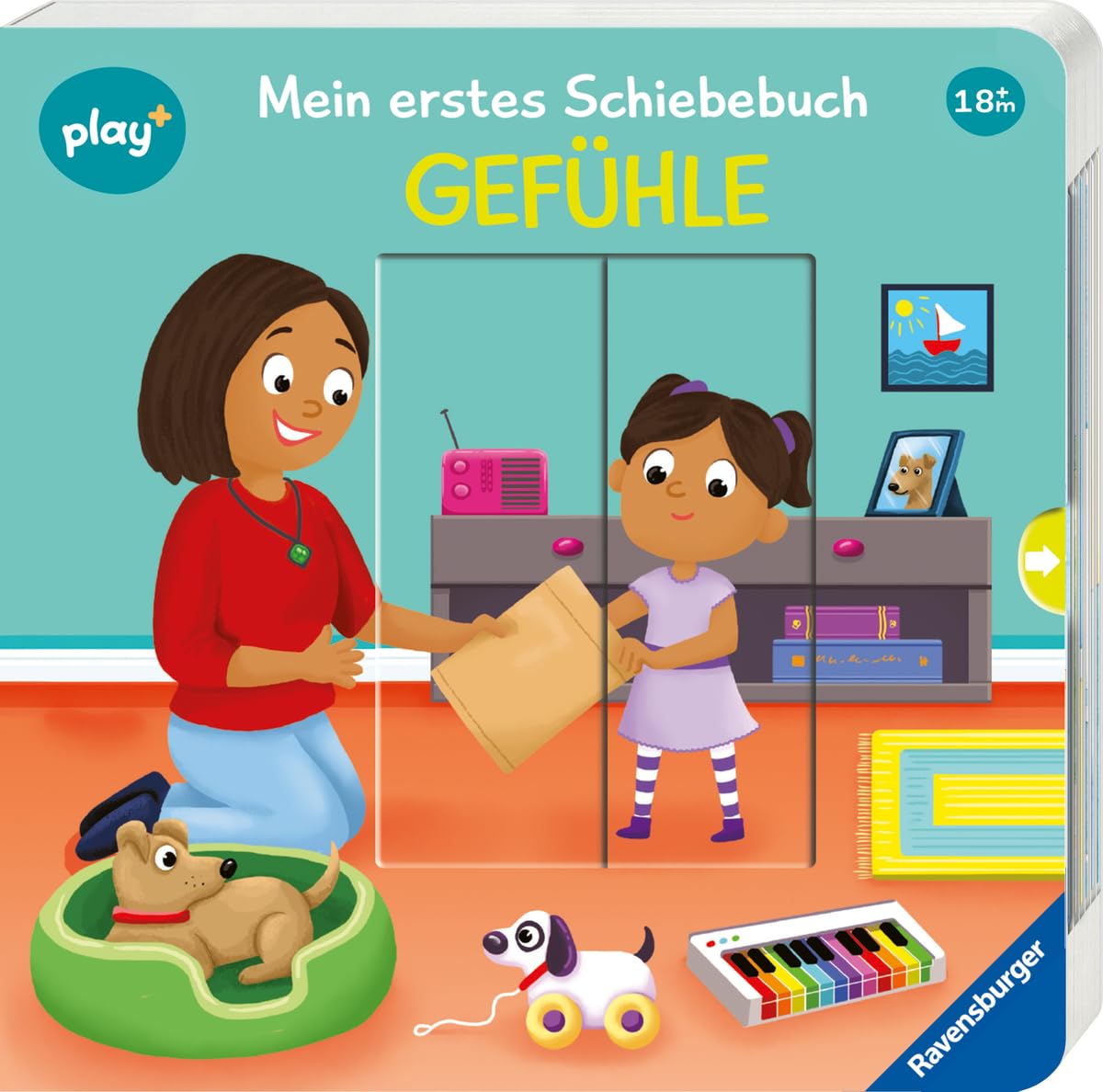 Maria Höck - Ravensburger Play+ Mein erstes Schiebebuch: Gefühle, Baby-Buch ab 18 Monate - Preis vom 09.10.2026 07:28:09 h