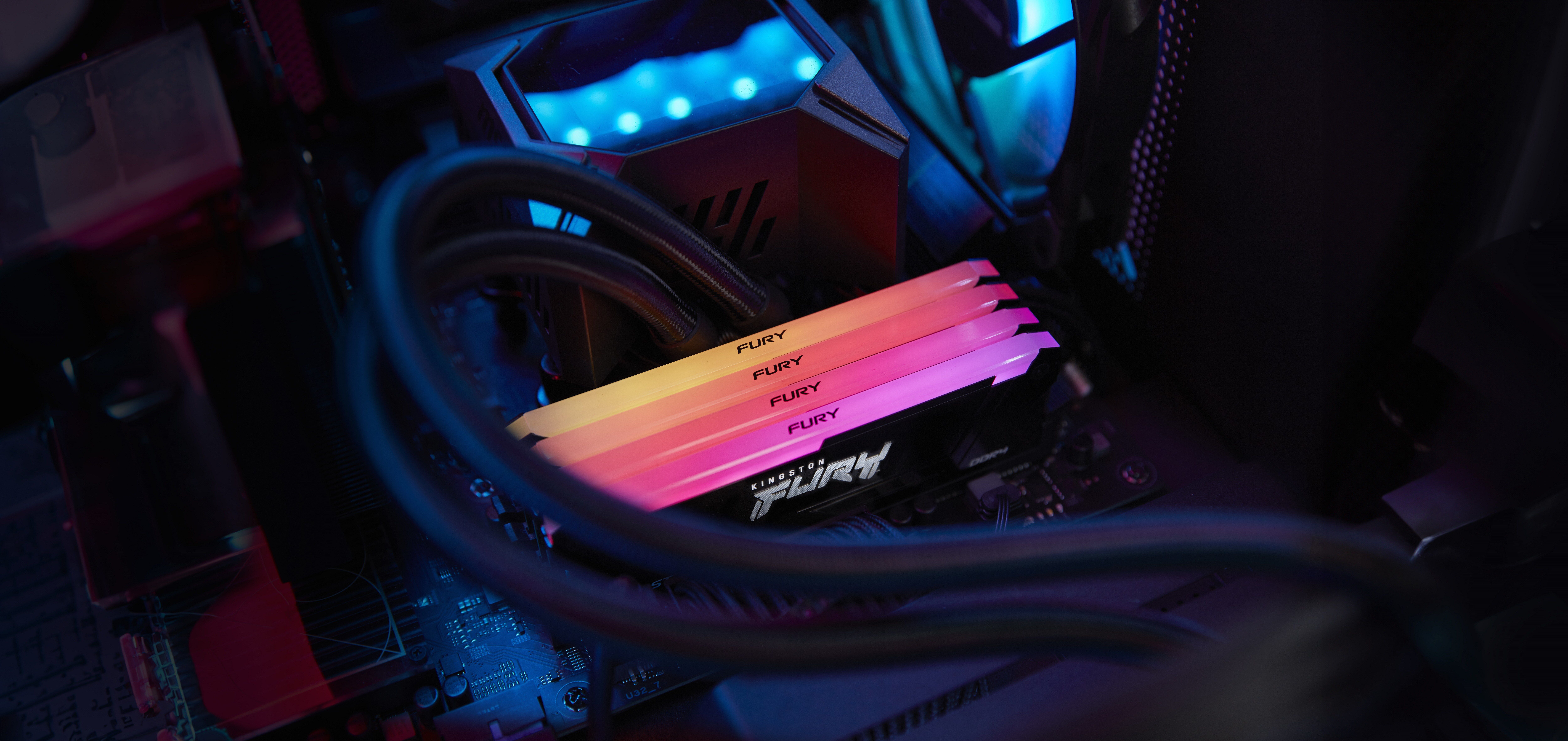 Kingston Technology FURY Beast RGB 16GB (1 x 16GB) 3600MT/s DDR4 CL18 DIMM Black