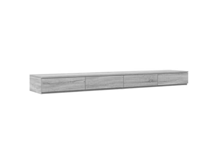 Heofavd Bettschubladen 4er Set Grau Sonoma 180x36,5x16,5cm Holzwerkstoff