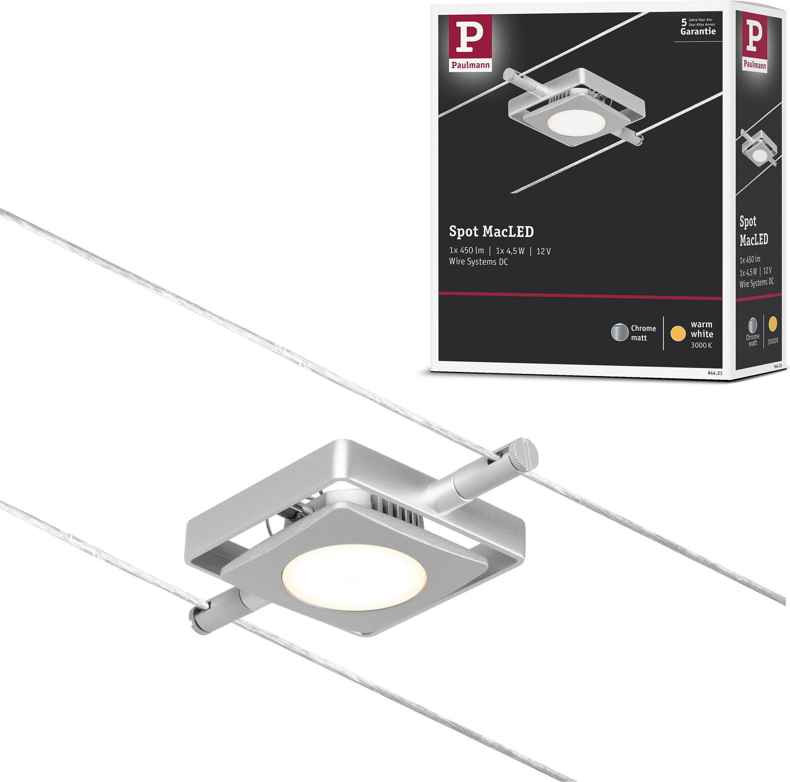 Paulmann CorDuo MacLED LED-spot voor railsysteem