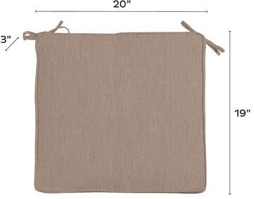 Replacement Chair Cushion - 20x19 - Box Edge, Montrose Cornflower - Ballard Designs