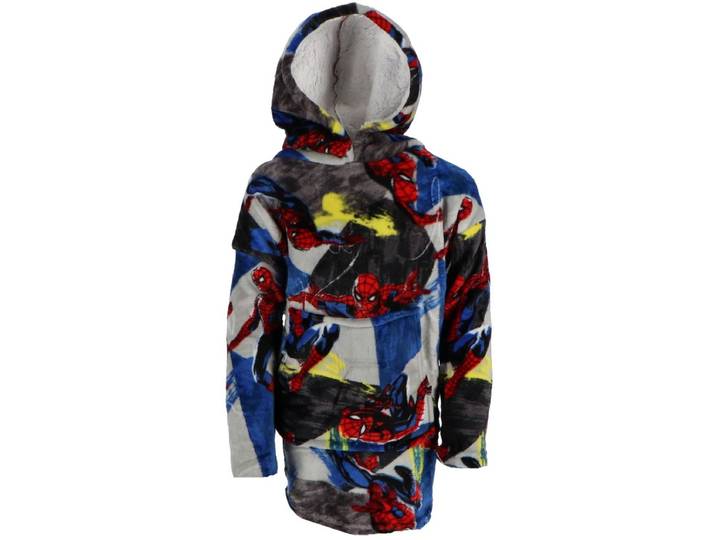 Spider-Man Hoodie Fleece deken\, Jump - Kind (One Size ) - Polyester