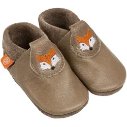 Orangenkinder Krabbel- und Hausschuhe Fuchs, beige, 24