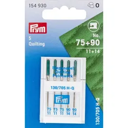 Prym Nähmaschinennadeln "Quilting", Stärke 75–90, Inhalt: 5 Stück
