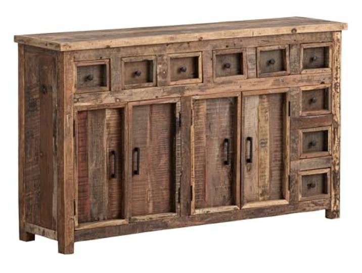Woodkings Sideboard Sumatra Landhaus Kommode 147x89x40 cm Recyceltes Altholz für Esszimmer Küche Flur Rustikaler Look mit Stauraum