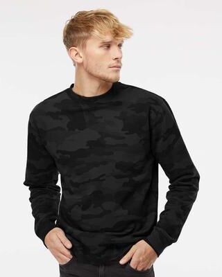 Independent Trading Co. SS3000 Midweight Crewneck Sweatshirt in Black size 2XL