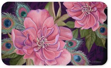 "Stupell Midnight Garden Bloom Printed Anti-Fatigue Floor Mat, 30""x18"""
