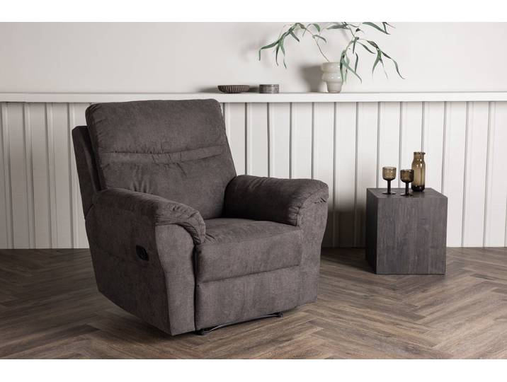 Sessel Toronto - Klappbar mit Fußstütze in der Farbe Braun - Braun - Luxusbetten24