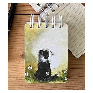 Teka Kolononotes A7 SSN36 Border Collie Hund und Gänseblümchen (A7, Liniert, Harter Einband) (49019448)