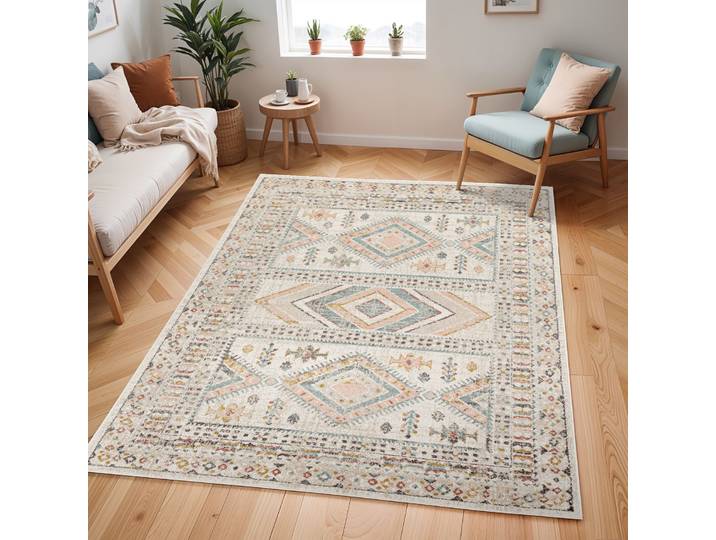 Teppich LIVABLISS JAIPUR , creme, B:120cm H:12,7mm L:170cm, Polypropylen, Teppiche, Teppich