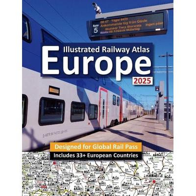 Interrail/Eurail Icon Illustrated Railway Atlas - Global Pass Edition, Taschenbuch von Caty Ross, Solitaire Contracts Limited, 978-1-911165-74-3