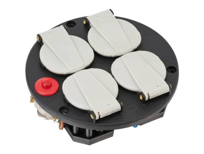 Brennenstuhl Stekkerdoos, montageplaat, 4-voudig, IP20, 230 V/16 A, met thermostaat, 1081080