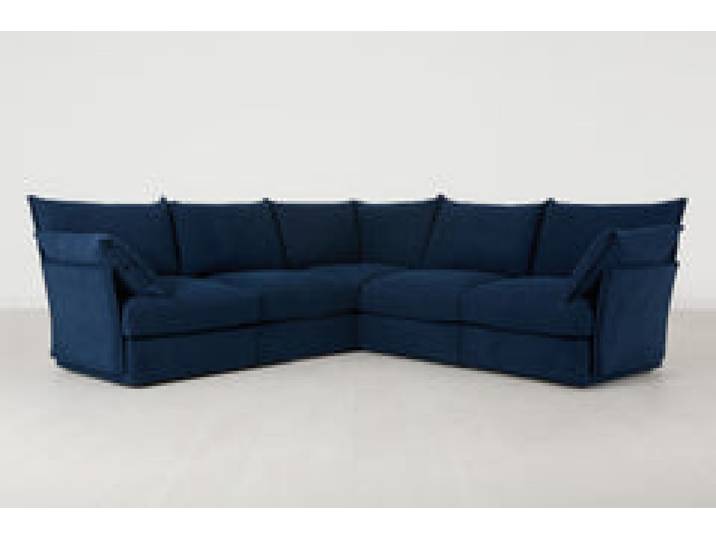 Ecksofa Model 06, Atlantikblau