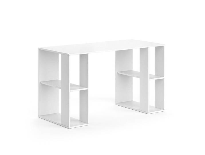 Vicco Schreibtisch Arian Weiß 130 x 60 cm, Holzwerkstoff, 5 Fächer, Rechteckig, 130x75x60 cm, Büromöbel, Schreibtische, Bürotische