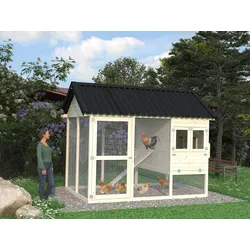 Palmako Hühnerhaus Chick 6,7 m2 - 16 mm naturbelassen