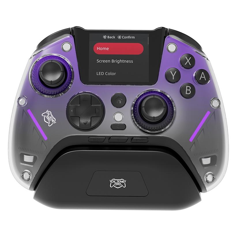 IMP Tech - DLX HE MAX Wireless/Wired/Bluetooth Controller - Purple Black (Android, iOS, PC, PS4, Switch) (MFDLXMAXCON01-HE)