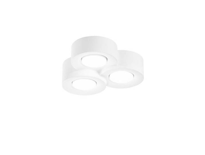 Aufbauleuchte Luce Ambiente e Design, Weiß, Naturmaterialien, 27x7.3x26 cm, gleichmäßige Lichtverteilung, Lampen & Leuchten, Innenbeleuchtung, Spots & Strahler, Aufbauspots