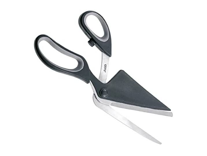GEFU Pezzo Pizzaschere 2-in-1 - Pizzaschneider mit Heber, 27,2 cm
