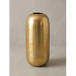 Bodenvase Aluminium Gold Ø 20x45 cm - AMALFI   Kadima Design