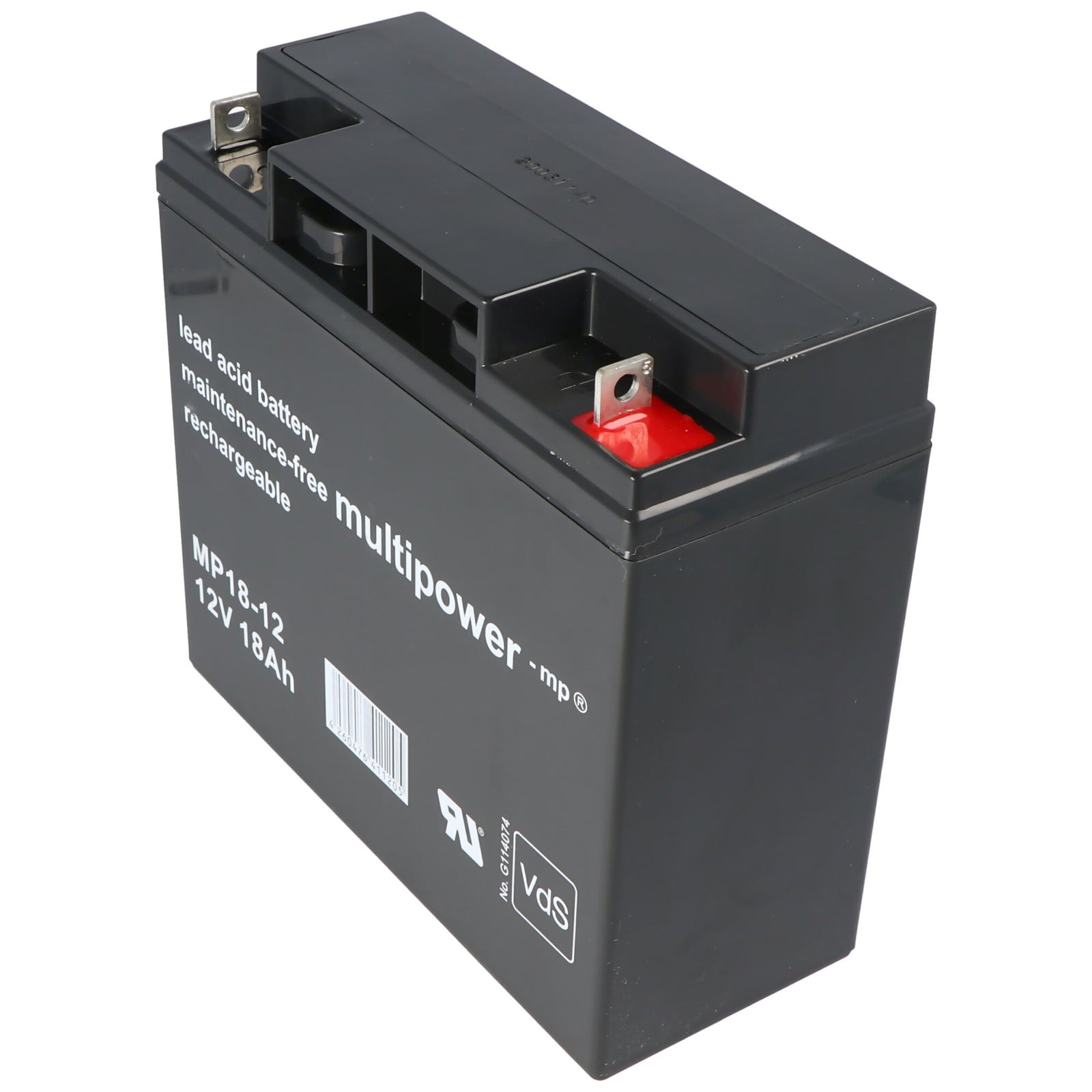 Multipower MP18-12 loodaccu, 12 Volt, 18 Ah