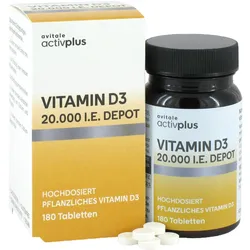 Activplus Vitamin D3 20.000 I.e. Depot 180 ST