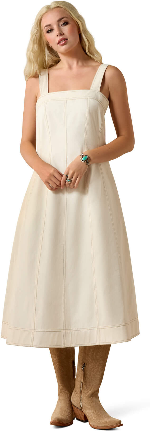 Women's Valentine Dress in Summer Sand, Size: 16 by Ariat