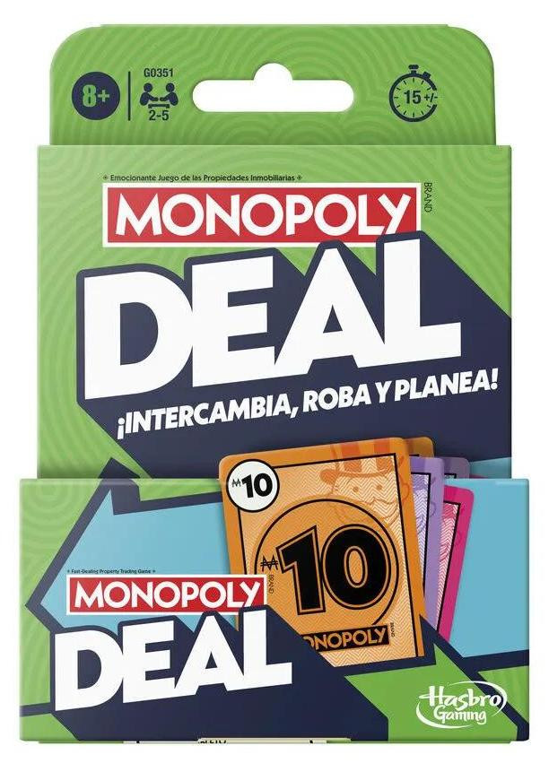 Hasbro Monopoly Deal kaartspel voor kinderen vanaf 8 jaar