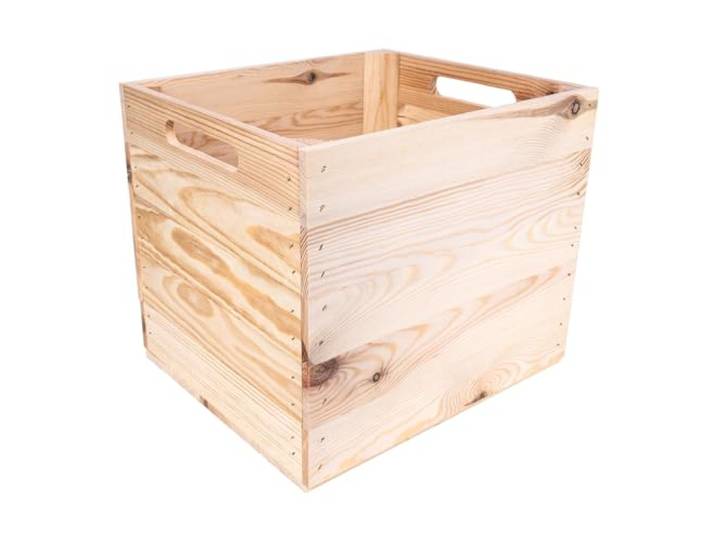Creative Deco Lot de 4 Caisse en Bois Naturel Compatible Étagères KALLAX EXPIDIT 33 x 37 x 33 cm Cube de Rangement Bois Boite Rangement Vintage Kallax Rangement Caisse Rangement Bois