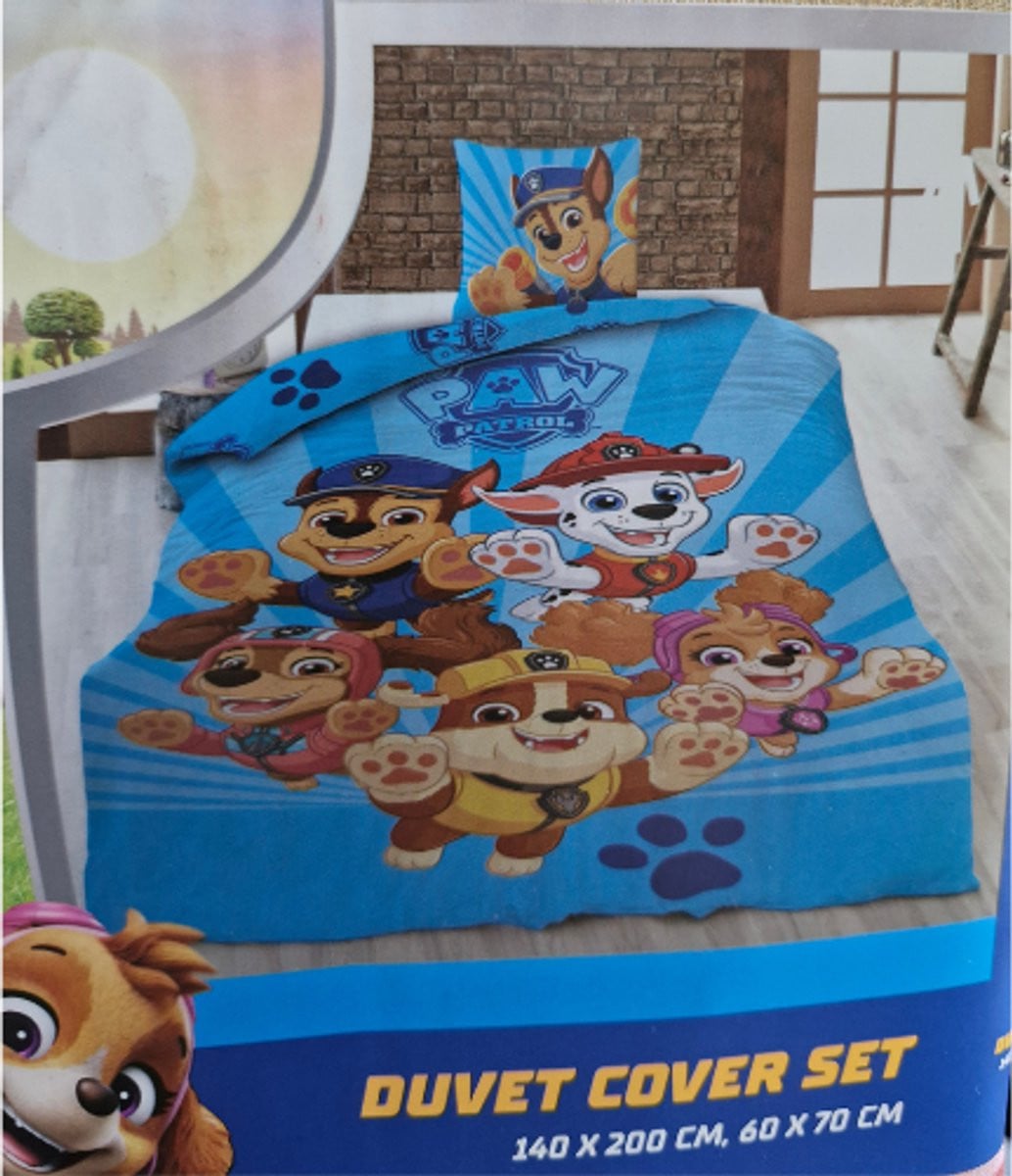 Mavora Nickelodeon PAW Patrol dekbedovertrekset voor kinderen, 140 x 200 cm