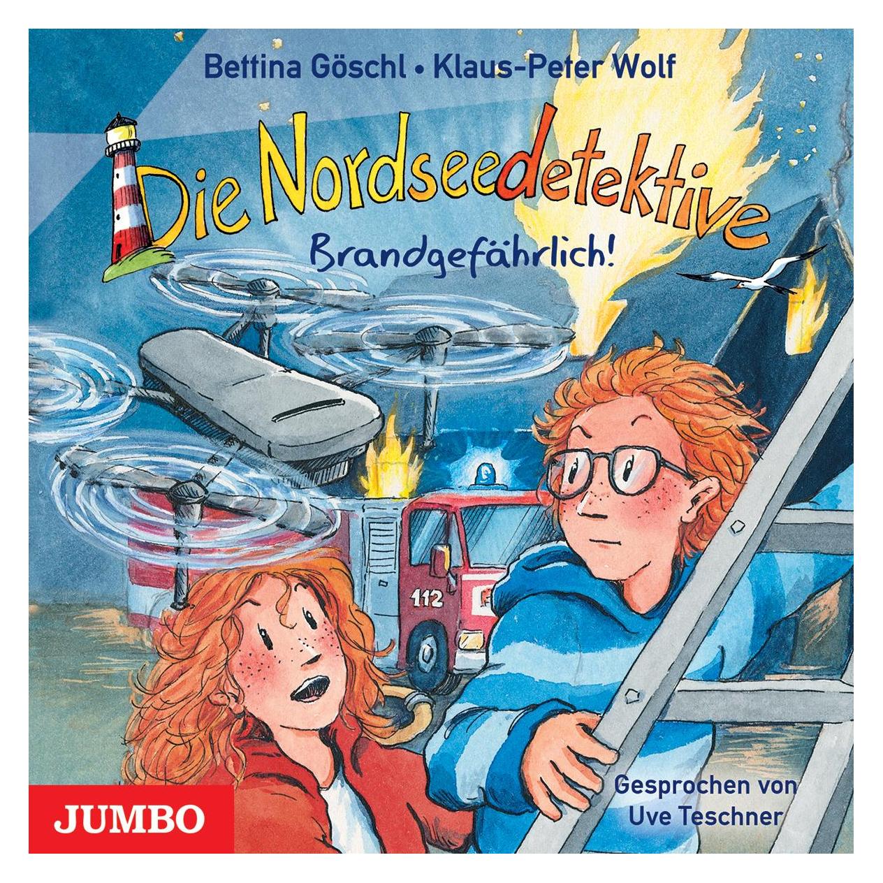 Jumbo Die Nordseedetektive Brandgefährlich! (12) (Bettina Göschl, Klaus-Peter Wolf, Deutsch) (8337-4768-7)